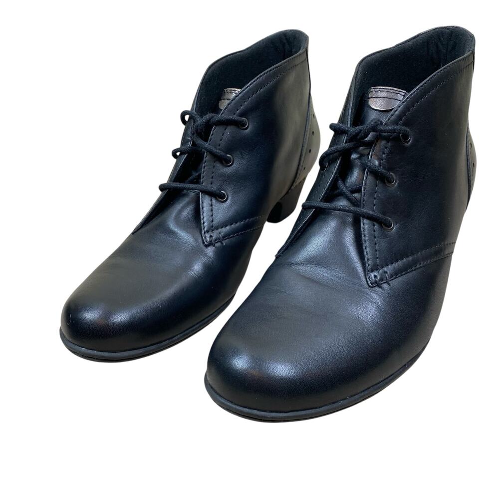 Rockport Cobb Hill Booties Womens Size 11 Black Leather